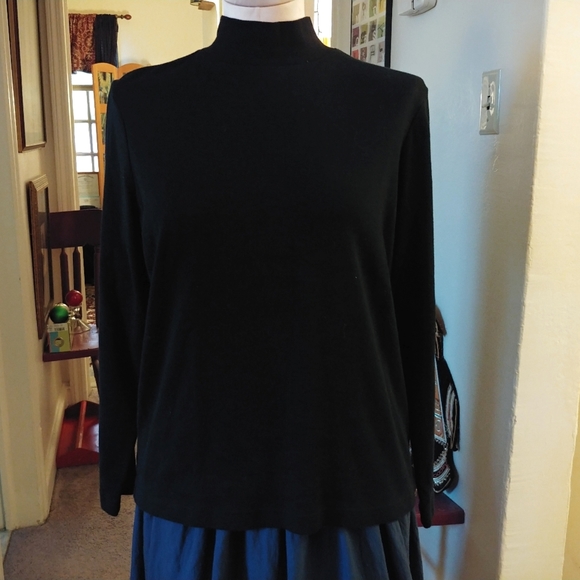 Black Top Kim Rogers Long Sleeve Cotton Shirt - Picture 2 of 8